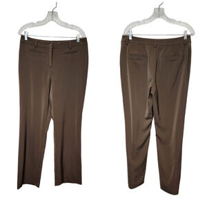 ADDICTION BY CHICO'S Olive Green Straight Leg Dress Pants Size 1(M-8)